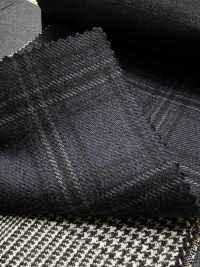 M02045-3 Linha Exclusiva KUNISHIMA1850 【SOMO CASHMERE 100%】 Cheque 3D Marinha[Têxtil] Kunishima Co., Ltda. Foto secundária