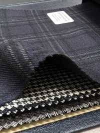 M02045-3 Linha Exclusiva KUNISHIMA1850 【SOMO CASHMERE 100%】 Cheque 3D Marinha[Têxtil] Kunishima Co., Ltda. Foto secundária