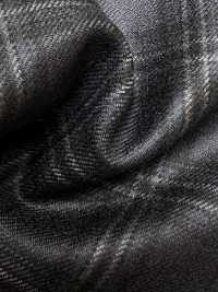 M02045-3 Linha Exclusiva KUNISHIMA1850 【SOMO CASHMERE 100%】 Cheque 3D Marinha[Têxtil] Kunishima Co., Ltda. Foto secundária