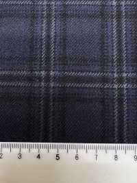 M02045-3 Linha Exclusiva KUNISHIMA1850 【SOMO CASHMERE 100%】 Cheque 3D Marinha[Têxtil] Kunishima Co., Ltda. Foto secundária