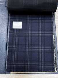 M02045-3 Linha Exclusiva KUNISHIMA1850 【SOMO CASHMERE 100%】 Cheque 3D Marinha[Têxtil] Kunishima Co., Ltda. Foto secundária