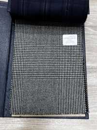 M02046-9 Linha Exclusiva KUNISHIMA1850 【SOMO CASHMERE 100%】 Xadrez Grande Preto E Branco[Têxtil] Kunishima Co., Ltda. Foto secundária