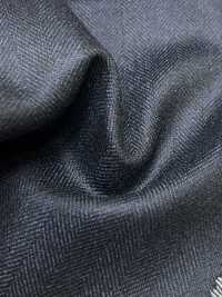 M02047-2 Linha Exclusiva KUNISHIMA1850 【SOMO CASHMERE 100%】 Espinha De Peixe Marinha[Têxtil] Kunishima Co., Ltda. Foto secundária