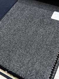 M02047-5 Linha Exclusiva KUNISHIMA1850 【SOMO CASHMERE 100%】Espinha De Peixe Cinza[Têxtil] Kunishima Co., Ltda. Foto secundária