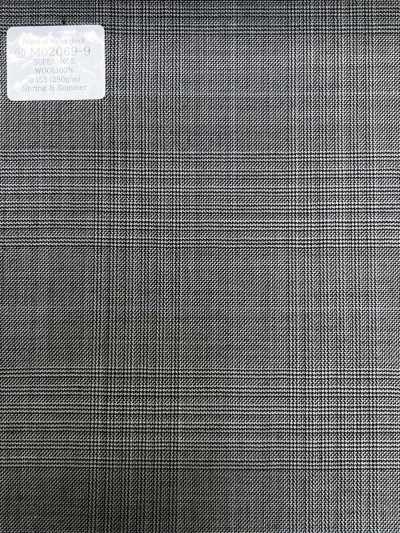 M02069-9 KUNISHIMA1850 Linha Exclusiva [Xadrez Príncipe de Gales] Xadrez Preto e Branco