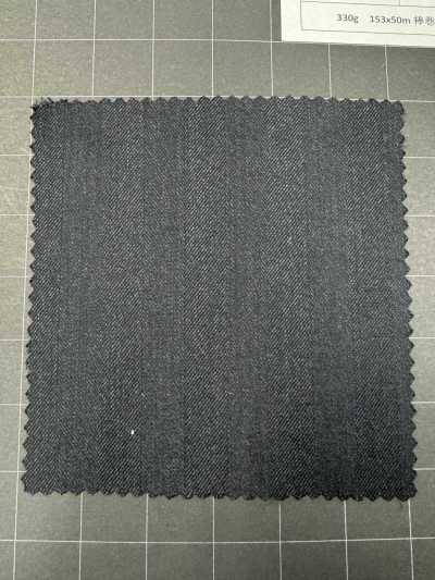 EBFW34-18 [Estoque limitado] Tecido Nikke Textile MAFsuper120's Espinha de Peixe Cinza Escuro