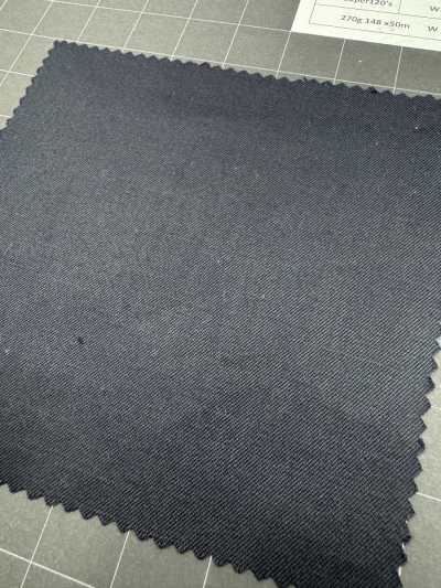 1AFJ92-1 [Enquanto durarem os estoques] Tecido Nikke Textile MAFsuper120's azul-marinho S, rolo excedente