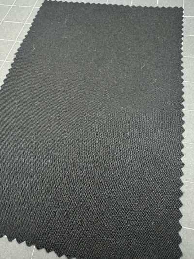 HBZB49-1 [Stock limitado] Tecido Nikke Textile Sarja Tussah Preto Formal Preto