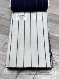 SK5524-WT Listrado Branco Padrão Japonês De Lã E Seda Com Elasticidade[Têxtil] Mais fotografias