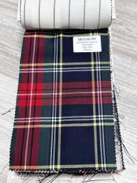SK5536-NV Xadrez Padrão Japonês De Lã E Seda Com Elasticidade, Azul-marinho[Têxtil] Mais fotografias