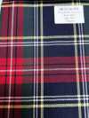 SK5536-NV Xadrez Padrão Japonês De Lã E Seda Com Elasticidade, Azul-marinho