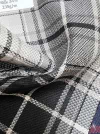 SK5536-GY Xadrez Padrão Japonês De Lã E Seda Com Elasticidade, Cinza[Têxtil] Mais fotografias