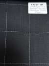 LA5531-BK Clássico xadrez preto em lã elástica com lamê de seda, fabricado no Japão