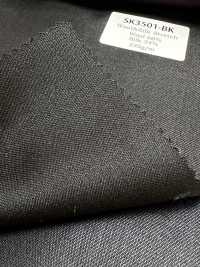 SK3501-BK Preto padrão em seda, lã e elastano, fabricado no Japão[Têxtil] HOSOI SYOJI Mais fotografias