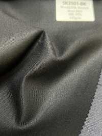 SK3501-BK Preto padrão em seda, lã e elastano, fabricado no Japão[Têxtil] HOSOI SYOJI Mais fotografias