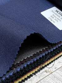 SK3501-BL Padrão japonês de seda e lã elástica azul[Têxtil] HOSOI SYOJI Mais fotografias