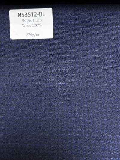 NS3512-BL Lã Stretch Azul Clássico Super 110 fabricada no Japão