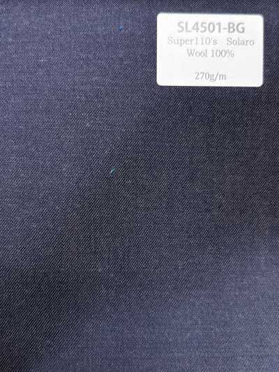 SL4501-BG Lã Iridescente Stretch Super110 de Fabricação Japonesa Padrão Azul Acinzentado