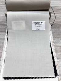 CW3501-WT Coleção padrão de cores de lã fabricada no Japão Branco[Têxtil] HOSOI SYOJI Mais fotografias