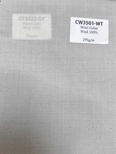 CW3501-WT Coleção padrão de cores de lã fabricada no Japão Branco