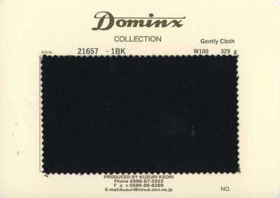 21657-1BK Tecido clássico Gently em lã 100% DOMINX (Dominx) Coleção Premium Preto
