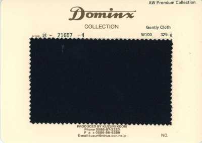 21657-4 Tecido padrão suave de lã 100% DOMINX Coleção Premium Preto