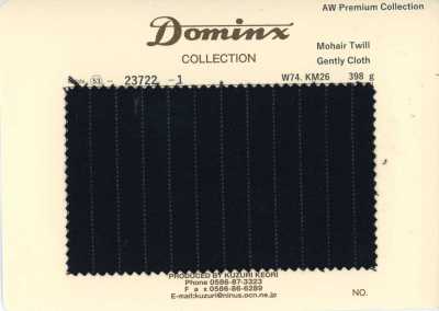 23722-1 Sarja clássica de mohair, tecido suave DOMINX Premium Collection preto