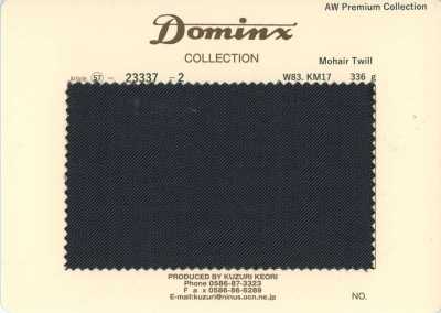 23337-2 Sarja de mohair padrão DOMINX Coleção Premium Carvão