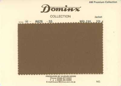 A626-55 Jaqueta clássica 100% lã DOMINX (Dominx) Coleção Premium Marrom