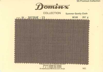 20720JE-13 Tecido Standard SummerGentlyCloth 100% lã Coleção Premium DOMINX Marrom