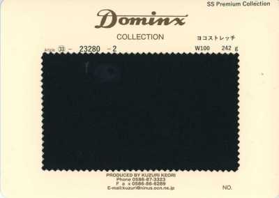 23280-2 Coleção Padrão de Calças Elasticidade Horizontal 100% Lã DOMINX Coleção Premium Preto