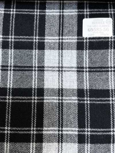 69585-56 26AW HERDREX [THE MILL CLASSICS] Mill Classics Xadrez Cinza