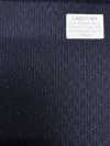 LA6511-NV Listra azul-marinho de seda, lamê, lã stretch fabricada no Japão