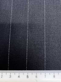 LA5521-BK Fabricado no Japão Lã Stretch Listrada Preta de Lamê de Seda[Têxtil] HOSOI SYOJI Mais fotografias