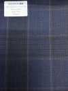 SK6531-NV Xadrez azul-marinho elástico de seda e lã fabricado no Japão