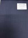 PR6531-NV Padrão premium, fabricado no Japão, Super 120's, fio único, listrado elástico, azul-marinho