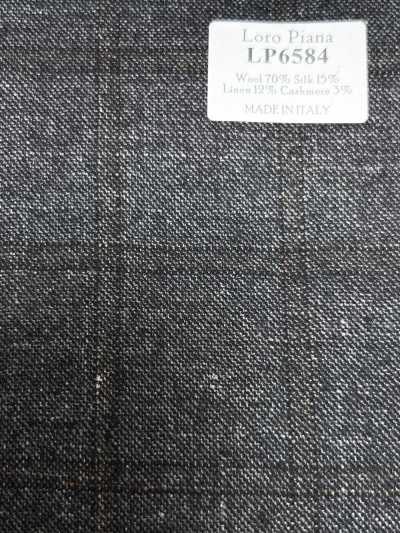 LP6584 Loro Piana Xadrez Cinza