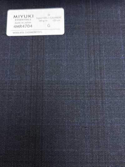 4MR4704 26AW Super100's × Caxemira Xadrez Marinho