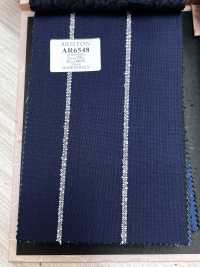 AR6548 ARISTON Super130's Azul-marinho × Listras brancas[Têxtil] HOSOI SYOJI Mais fotografias