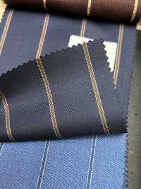 AR6551 ARISTON Super 130's Azul-marinho × Listras marrons[Têxtil] HOSOI SYOJI Mais fotografias