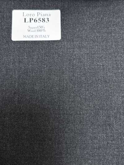 LP6583 Loro Piana Super130's Cinza Sem Padrão