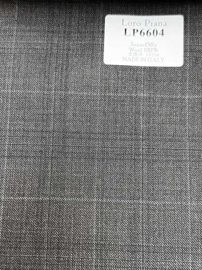 LP6604 Loro Piana Super150's Xadrez marrom