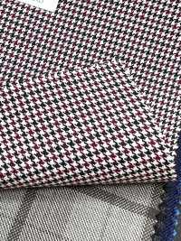 DM6141 DORMEUIL QUEEN Super100's Preto x Vermelho Pied-de-poule[Tecido] HOSOI SYOJI Mais fotografias