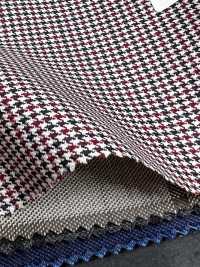 DM6141 DORMEUIL QUEEN Super100's Preto x Vermelho Pied-de-poule[Tecido] HOSOI SYOJI Mais fotografias