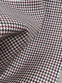 DM6141 DORMEUIL QUEEN Super100's Preto x Vermelho Pied-de-poule[Tecido] HOSOI SYOJI Mais fotografias