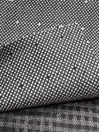 DM6144 DORMEUIL QUEEN Super100's Preto x Branco Padrão Sashiko[Tecido] HOSOI SYOJI Mais fotografias