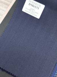 DM6151 DORMEUIL QUEEN Super100's Listrado azul-marinho escuro[Tecido] HOSOI SYOJI Mais fotografias