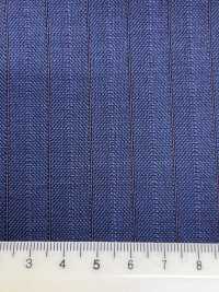 DM6155 DORMEUIL QUEEN Super100's Azul-marinho × Listras marrons[Tecido] HOSOI SYOJI Mais fotografias