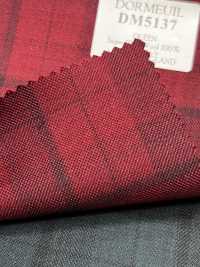 DM5137 DORMEUIL QUEEN Super100's Xadrez Vermelho[Tecido] HOSOI SYOJI Mais fotografias