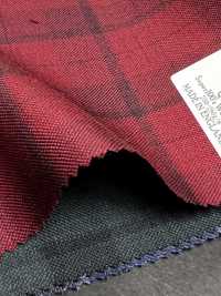 DM5137 DORMEUIL QUEEN Super100's Xadrez Vermelho[Tecido] HOSOI SYOJI Mais fotografias